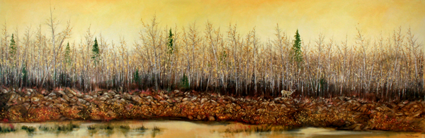Muledeer at the River's Edge by Richard Dixon