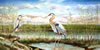 Richard Dixon Original Painting: Great Blue Herons at the Sandbar